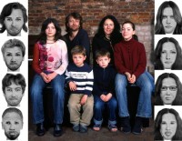 Nicolas, Christel, les enfants et leurs portraits-robots